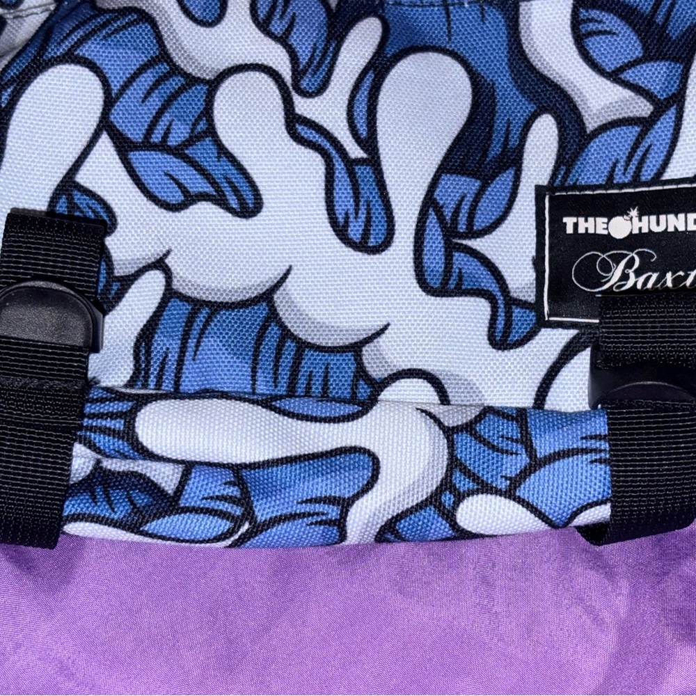 The Hundreds Baxter Blue & White Camouflage Belt Bag - Picture 8 of 9